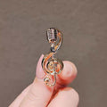 Alloy Pin Notes Pattern Stylish and Durable Accessory for Everyday Use