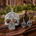Retro Skull Bracelet for Women in Alloy with Stone-Free Inlay, 1 Piece Jewelry Set