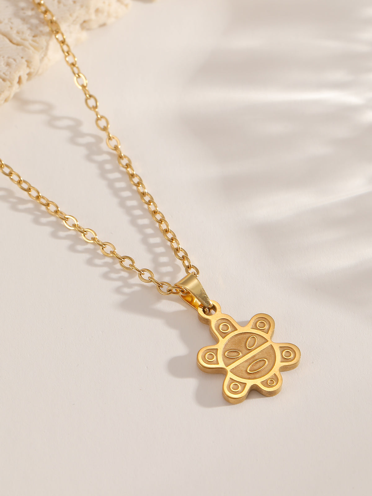 Necklace for Women in 304 Stainless Steel, 18K Gold Plated PVD Coated,