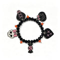 Unisex Pumpkin Beading Acrylic Bracelets in Cartoon Style featuring Acrylic Inlay