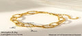 NH49260865|Gold Gypsophila O-shaped Bracelet