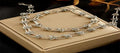 Geometric Waterproof Non Tarnish Jewelry Set For Women In 316L Stainless Steel Coated Paperclip Chain
